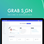 Grabsign, es una aplicación de firma electrónica que le permite firmar sus documentos confidenciales digitalmente