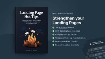 Landing Page Hot Tips Ebook, incluye 100 lecciones digeribles para implementar en sus páginas de destino.