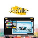 PixTeller, amplíe su marketing con gráficos, logotipos y animaciones de calidad profesional