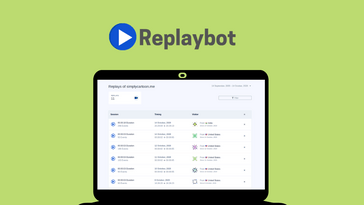 ReplayBot, es una herramienta de desarrollo que le ayuda a analizar y comprender el comportamiento de sus usuarios y mejorar su seguimiento de errores.