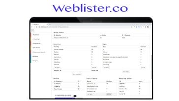Weblister, controle el tiempo de actividad, el tiempo de inactividad y el tráfico de su sitio web como nunca antes