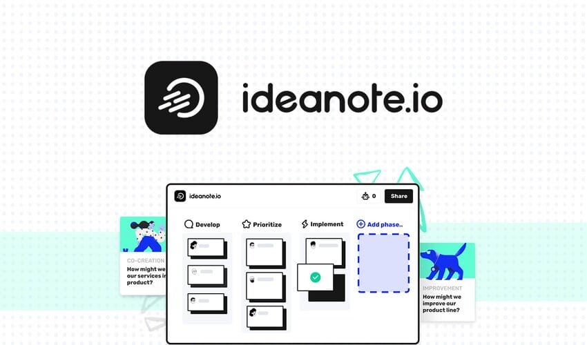 Ideanote, Recopile, desarrolle y priorice las ideas correctas con las personas adecuadas en una plataforma