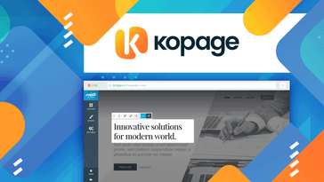 Kopage, Creador de sitios web