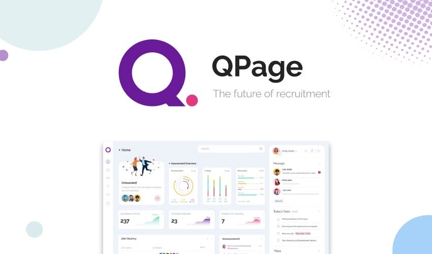 QPage, Reclutamiento inteligente y autónomo que aprovecha de manera inteligente los datos para ayudarlo a contratar a los mejores