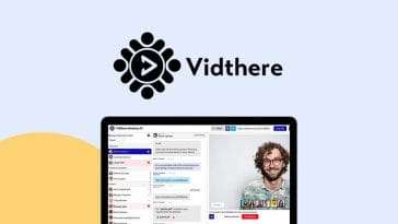 Vidthere, Una plataforma de reuniones todo en uno basada en la web con un conjunto completo de herramientas para seminarios web en vivo y permanentes