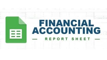 Hoja de informe de contabilidad financiera