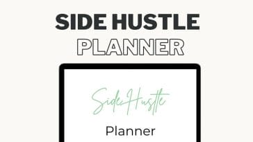 Planificador de Side Hustle imprimible