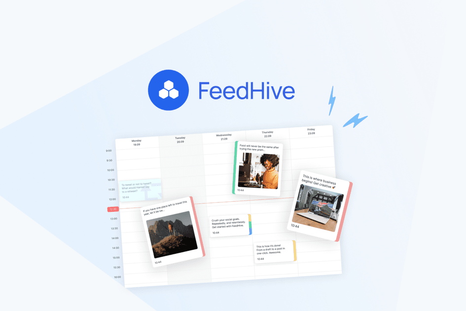 FeedHive es una herramienta de administración de redes sociales todo en uno que lo ayuda a maximizar el compromiso con plantillas de publicaciones generadas por IA y planes de programación personalizables.